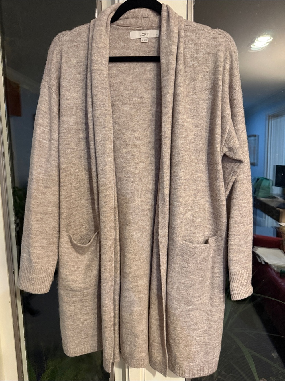 LOFT Tab  Open Drape Pocket Cardigan